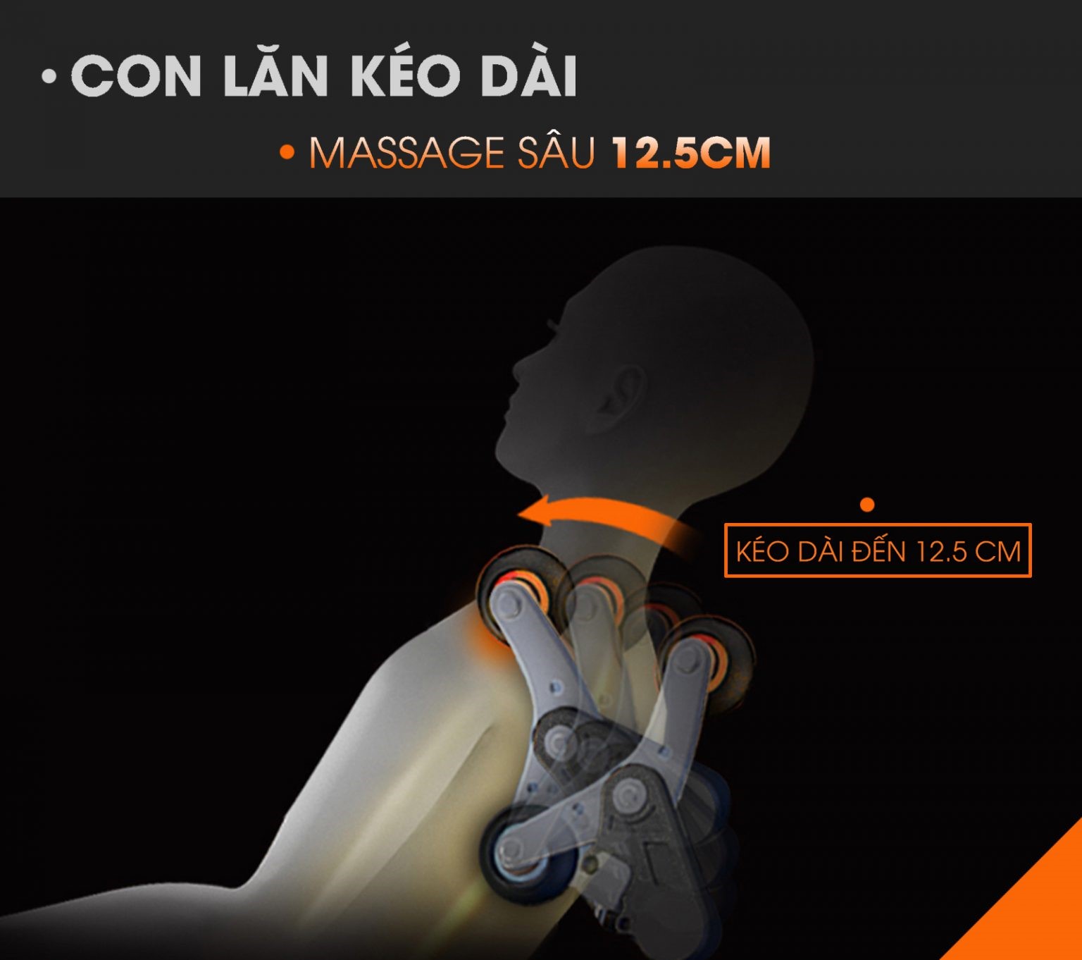 Con lăn ghế massage OKINAWA OS - 225