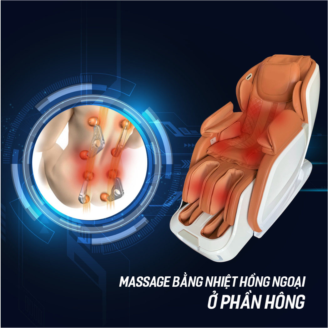 Nhiệt hồng ngoại ghế massage OKINAWA OS - 601