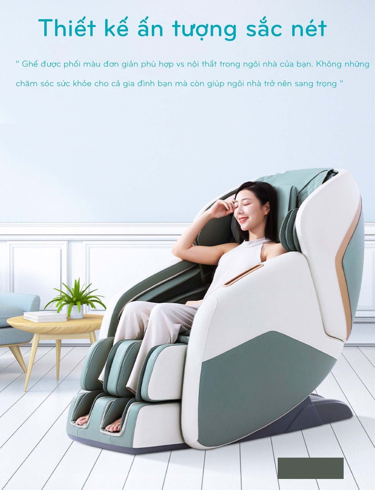 Chi tiết sắc nét ghế massage Okinawa INC - 550