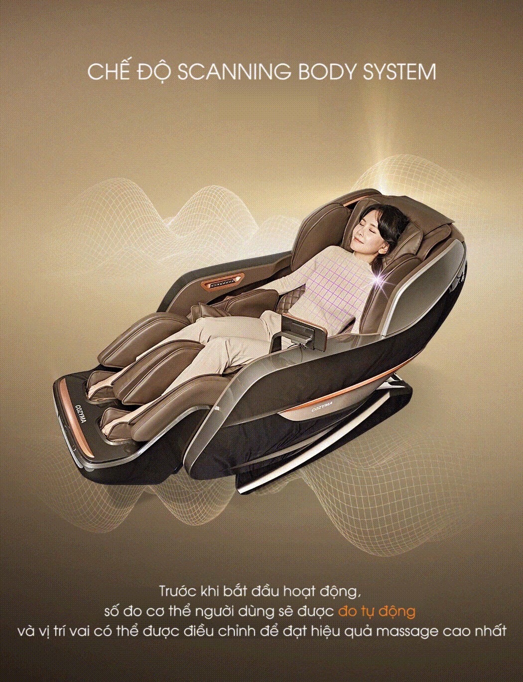 Scanning body ghế massage OKINAWA OS 9000 ( BLACK )