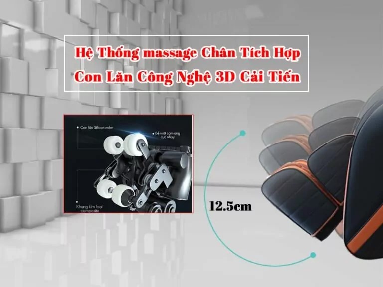 Con lăn massage ghế massage OKINAWA REGAL 3000