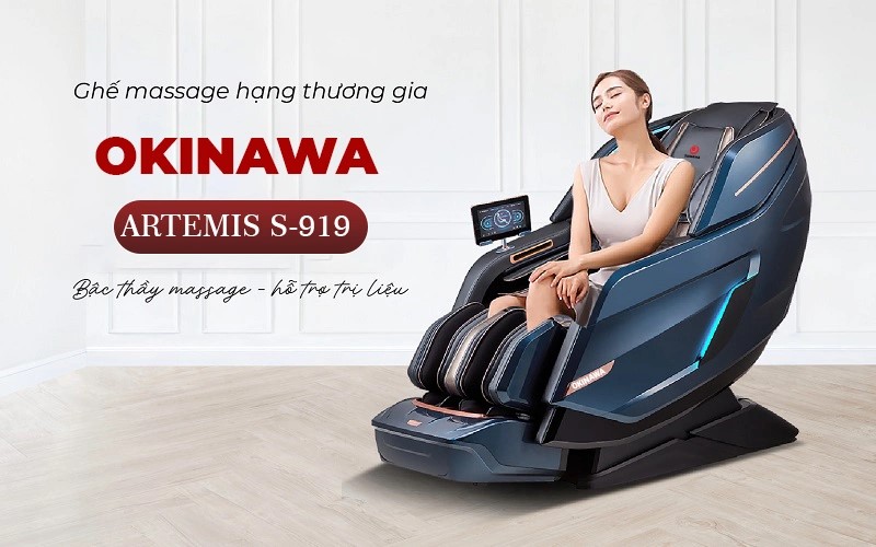 Tổng quan ghế massage OKINAWA ARTEMIS S - 919