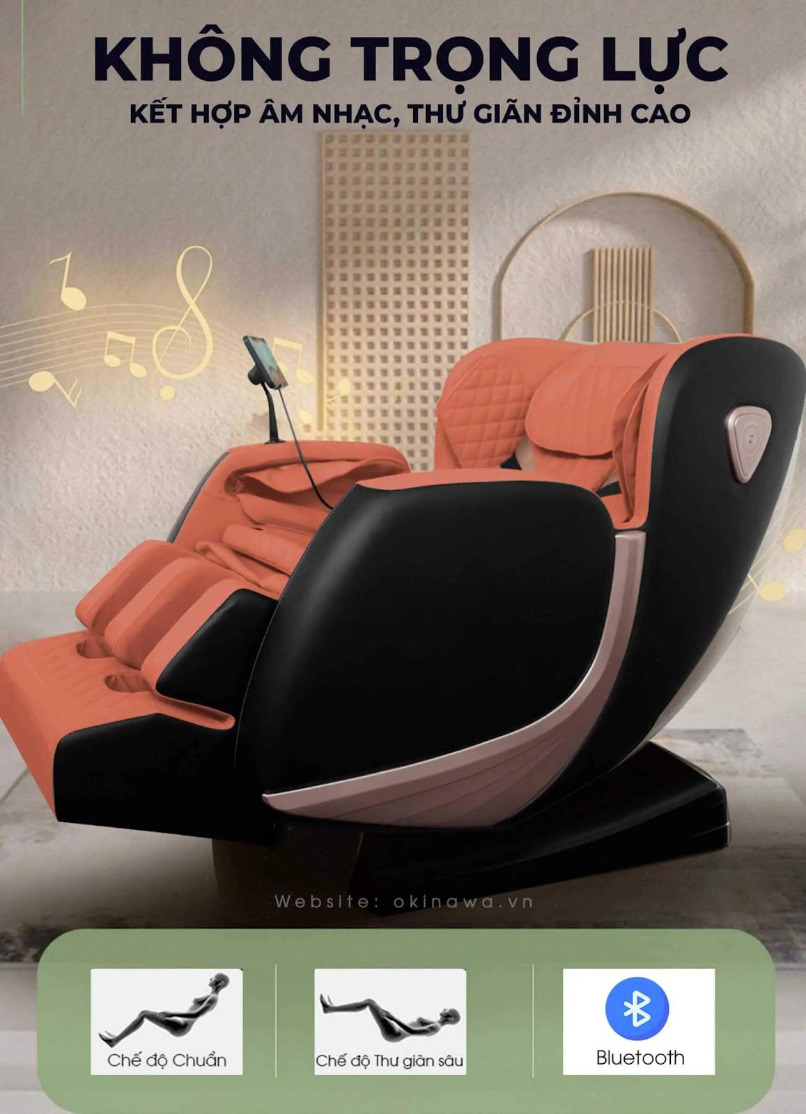 Chế độ không trọng lực ghế massage OKINAWA OS - 210